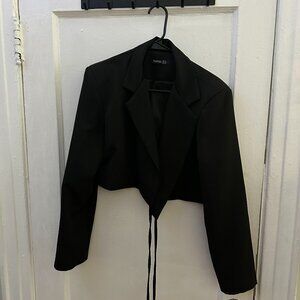 Boohoo Cropped Blazer